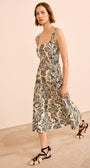 NATALI TANK-A-LINE DRESS IN IVORY FLORA - Romi Boutique