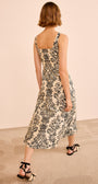NATALI TANK-A-LINE DRESS IN IVORY FLORA - Romi Boutique