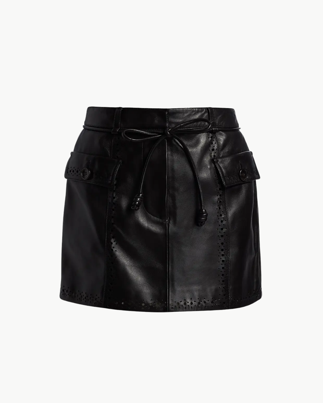 LUNA LEATHER MINI SKIRT by Ulla Johnson - Romi Boutique