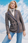 HEDI PLAID DICKEY JACKET IN CHARCOAL MULTI - Romi Boutique
