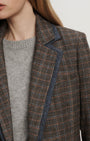 HEDI PLAID DICKEY JACKET IN CHARCOAL MULTI - Romi Boutique