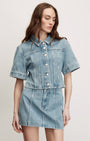 MALCOM CROPPED DENIM JACKET - Romi Boutique
