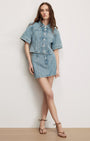 MALCOM CROPPED DENIM JACKET - Romi Boutique