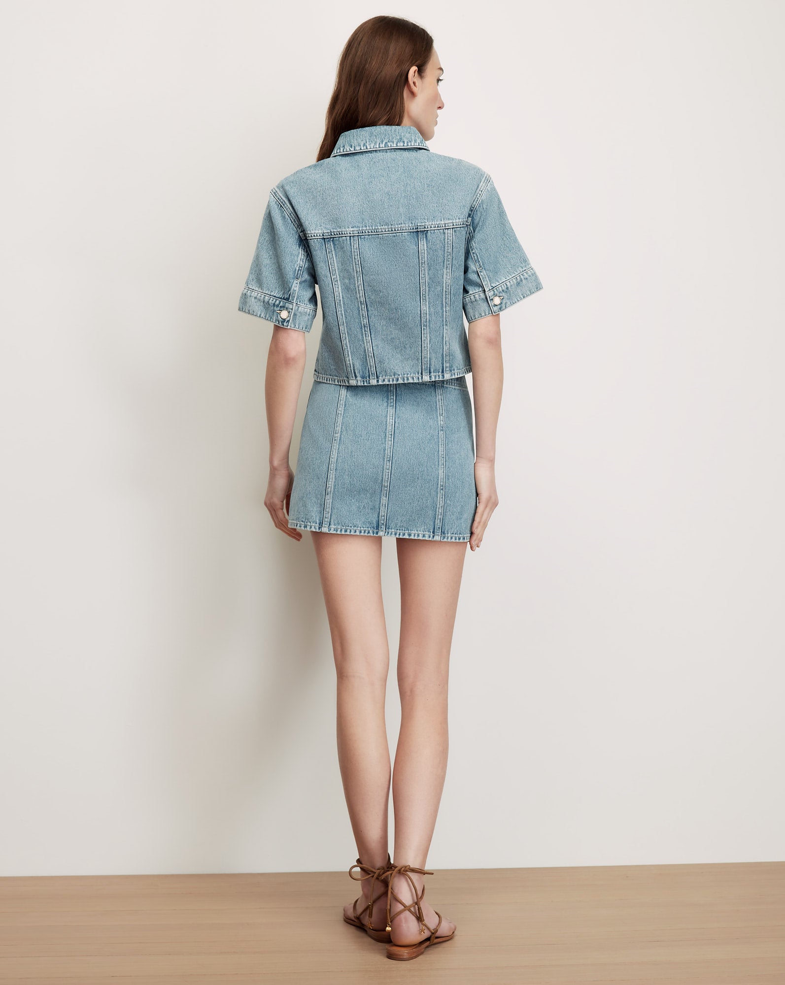 MALCOM CROPPED DENIM JACKET - Romi Boutique