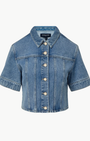 MALCOM CROPPED DENIM JACKET - Romi Boutique