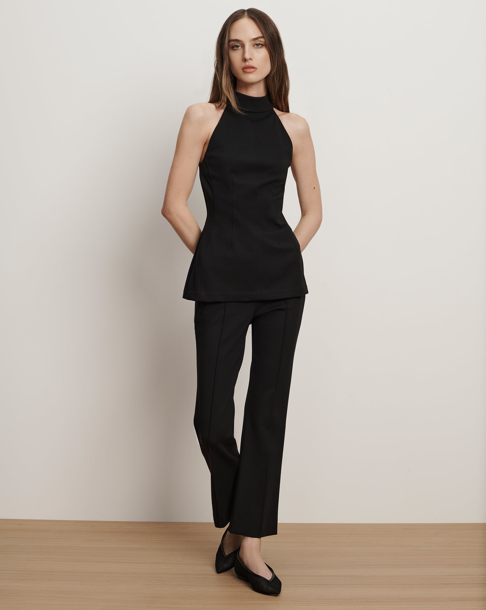 KEAN SLIM-LEG PANT IN BLACK - Romi Boutique