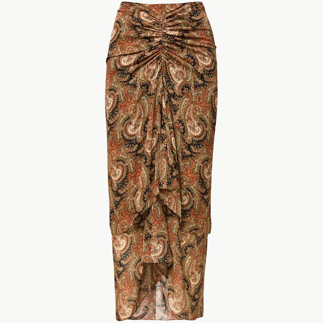 SIRA SILK MIDI SKIRT by Veronica Beard - Romi Boutique