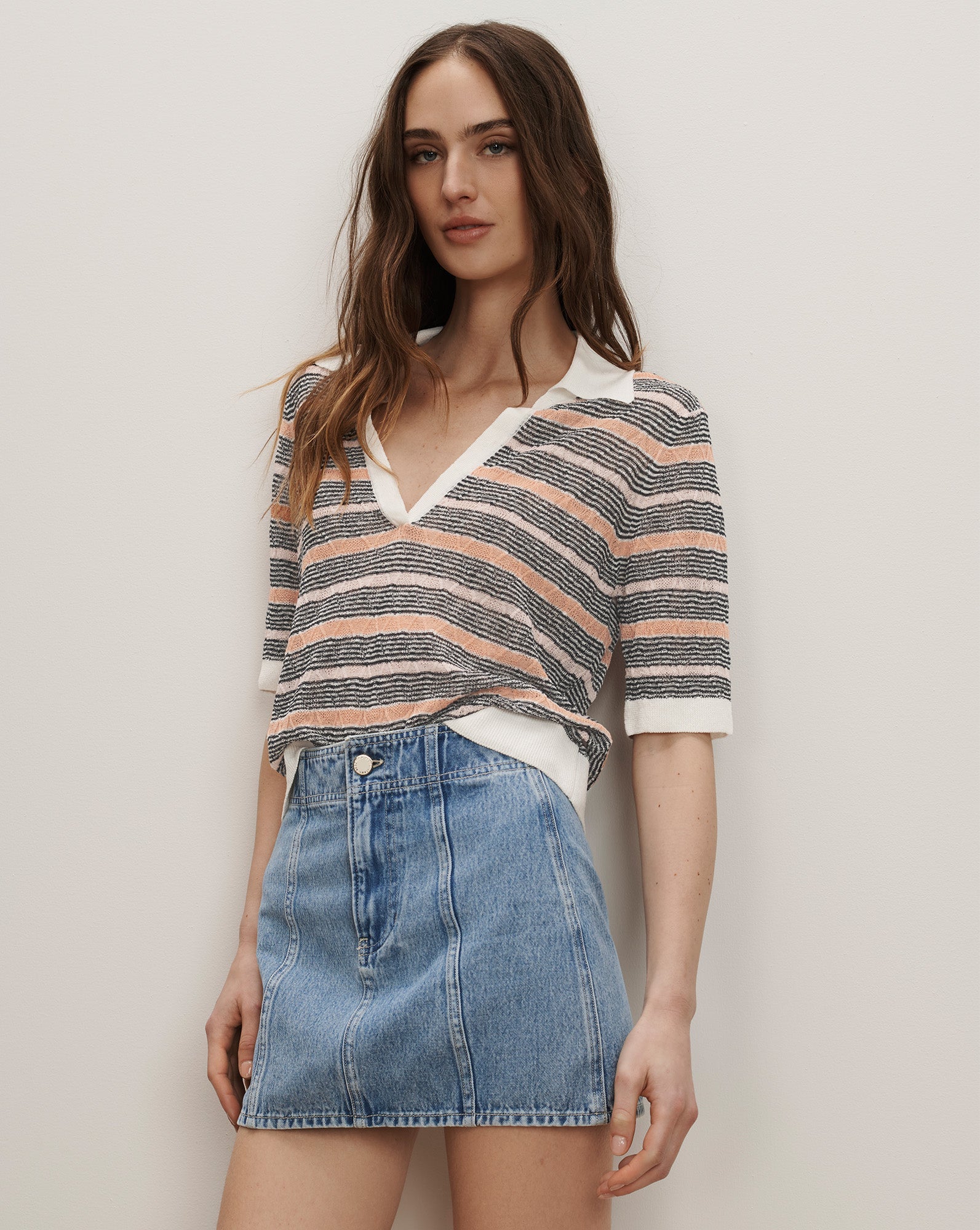 MARQUITA DENIM MINI SKIRT - Romi Boutique