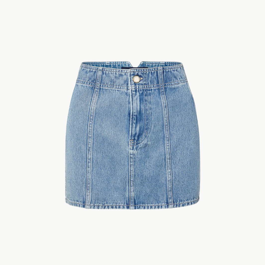 MARQUITA DENIM MINI SKIRT - Romi Boutique