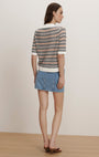 MARQUITA DENIM MINI SKIRT by Veronica Beard - Romi Boutique