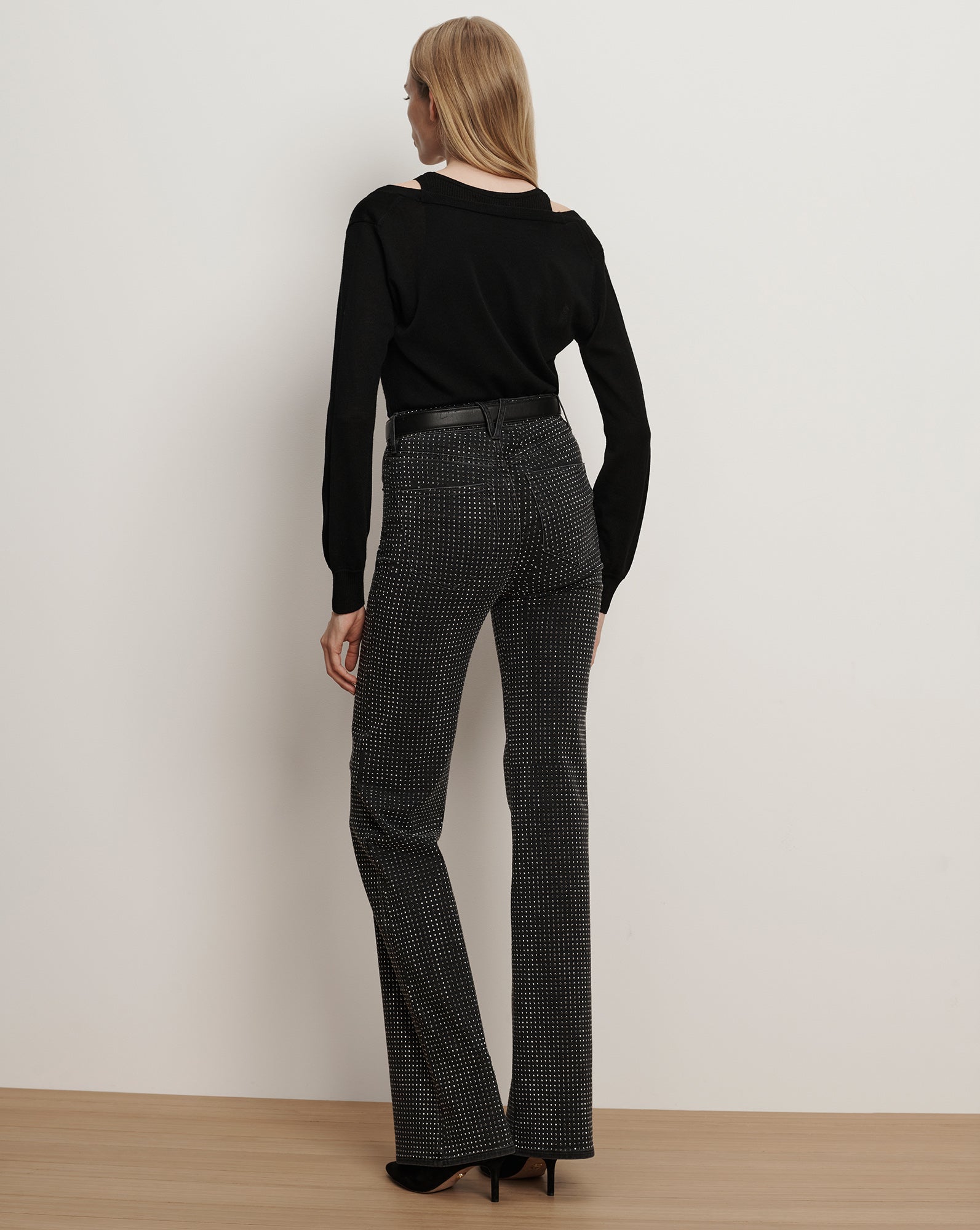 LOLASEE MERINO WOOL PULLOVER IN BLACK - Romi Boutique