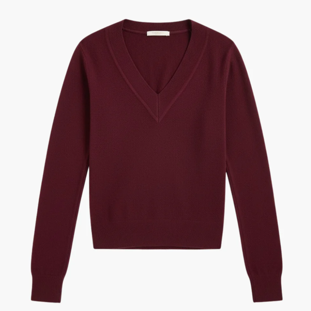 COLETA V-NECK CASHMERE SWEATER by Veronica Beard - Romi Boutique
