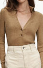 ROUNI PULLOVER IN DARK KHAKI - Romi Boutique