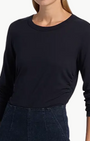 KISHA TOP IN NAVY - Romi Boutique