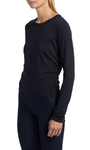 KISHA TOP IN NAVY - Romi Boutique