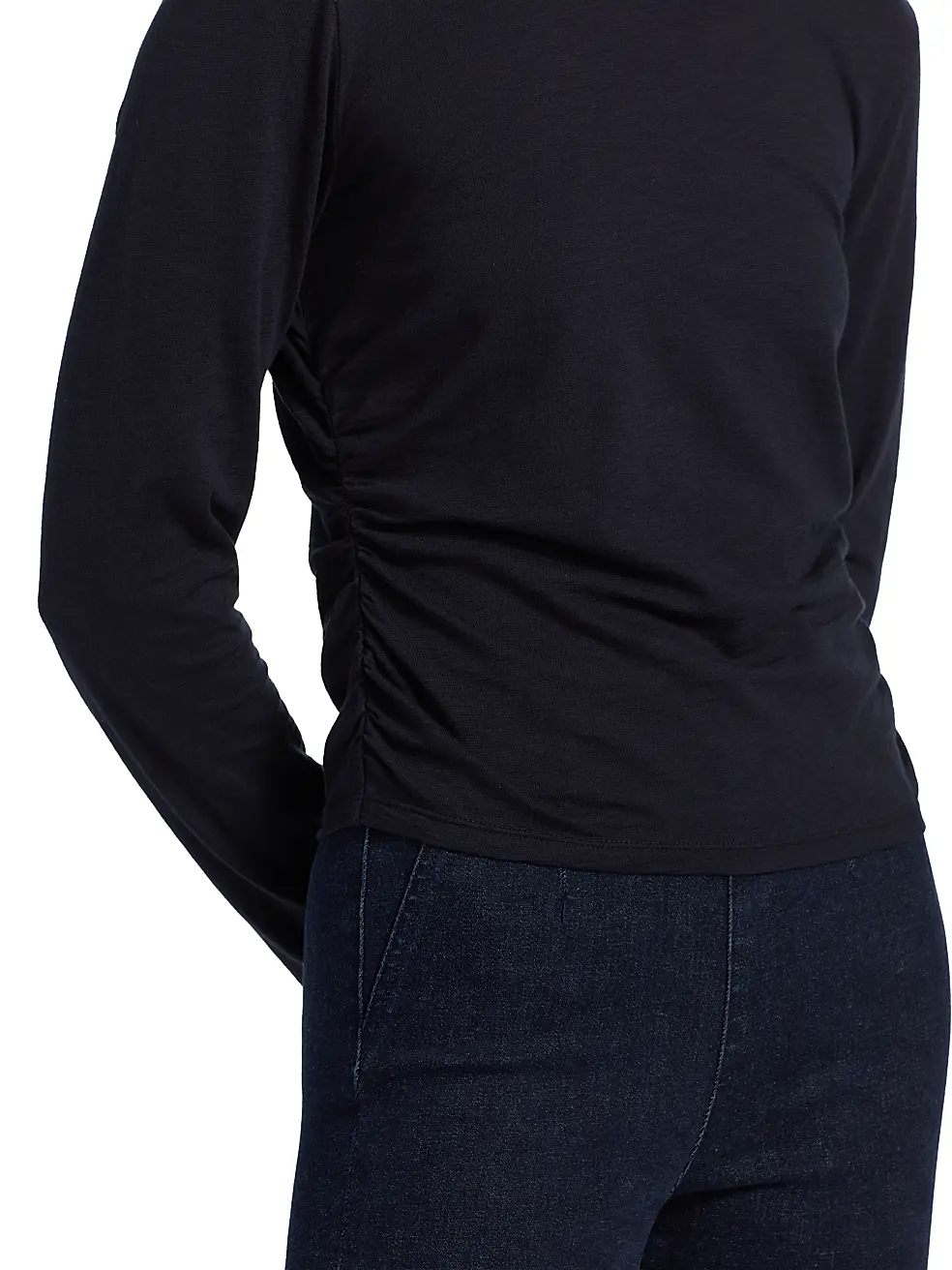 KISHA TOP IN NAVY - Romi Boutique