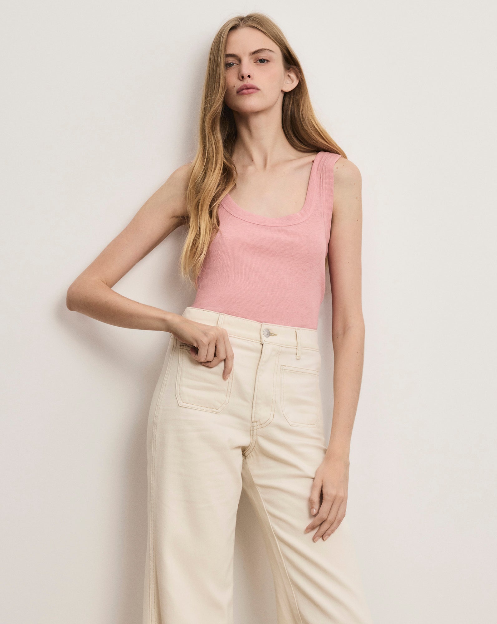 BELVEDERE TANK IN PETAL - Romi Boutique