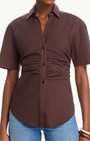DEVRA BUTTON-DOWN SHIRT - Romi Boutique
