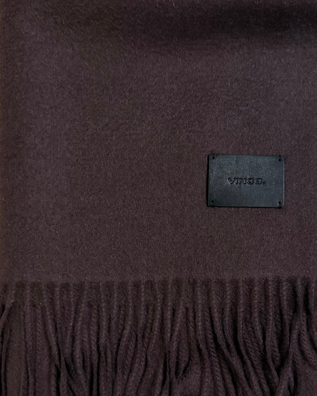 CASHMERE DOUBLE FACE SOLID LONG SCARF IN FIG - Romi Boutique