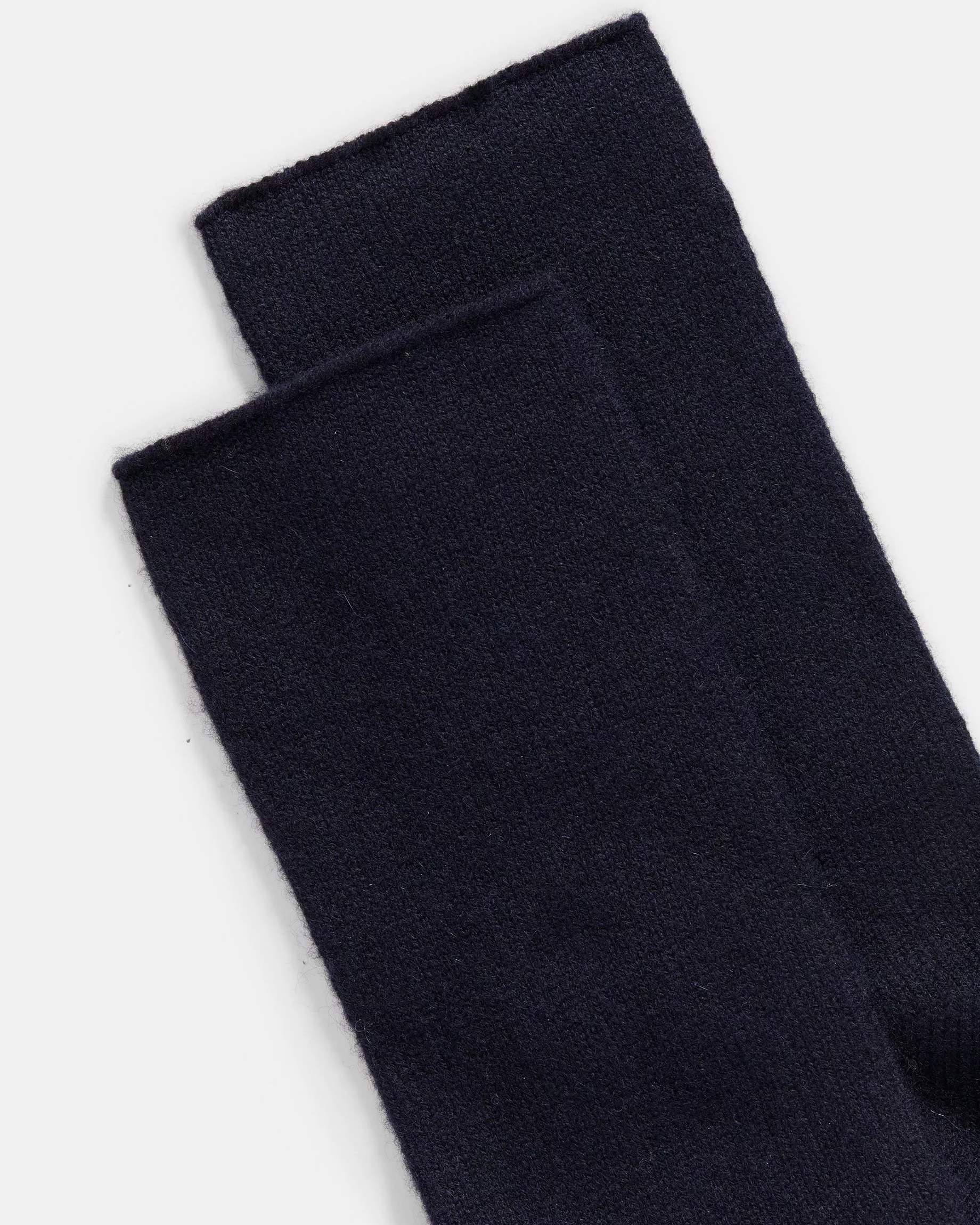 CASHMERE JERSEY SHORT SOCKS IN COASTAL BLUE - Romi Boutique