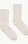 CASHMERE JERSEY SHORT SOCKS IN MARBLE - Romi Boutique