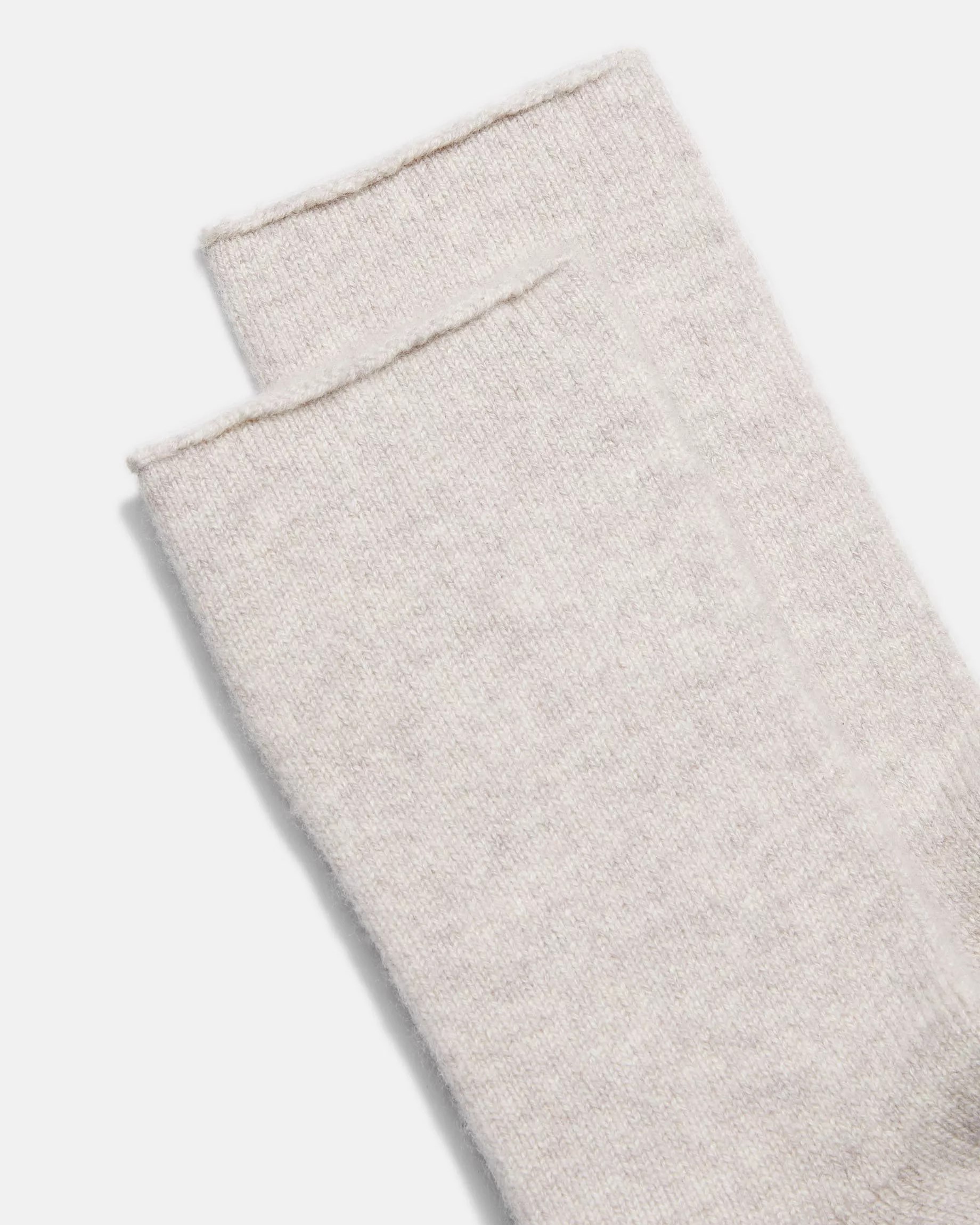 CASHMERE JERSEY SHORT SOCKS IN MARBLE - Romi Boutique