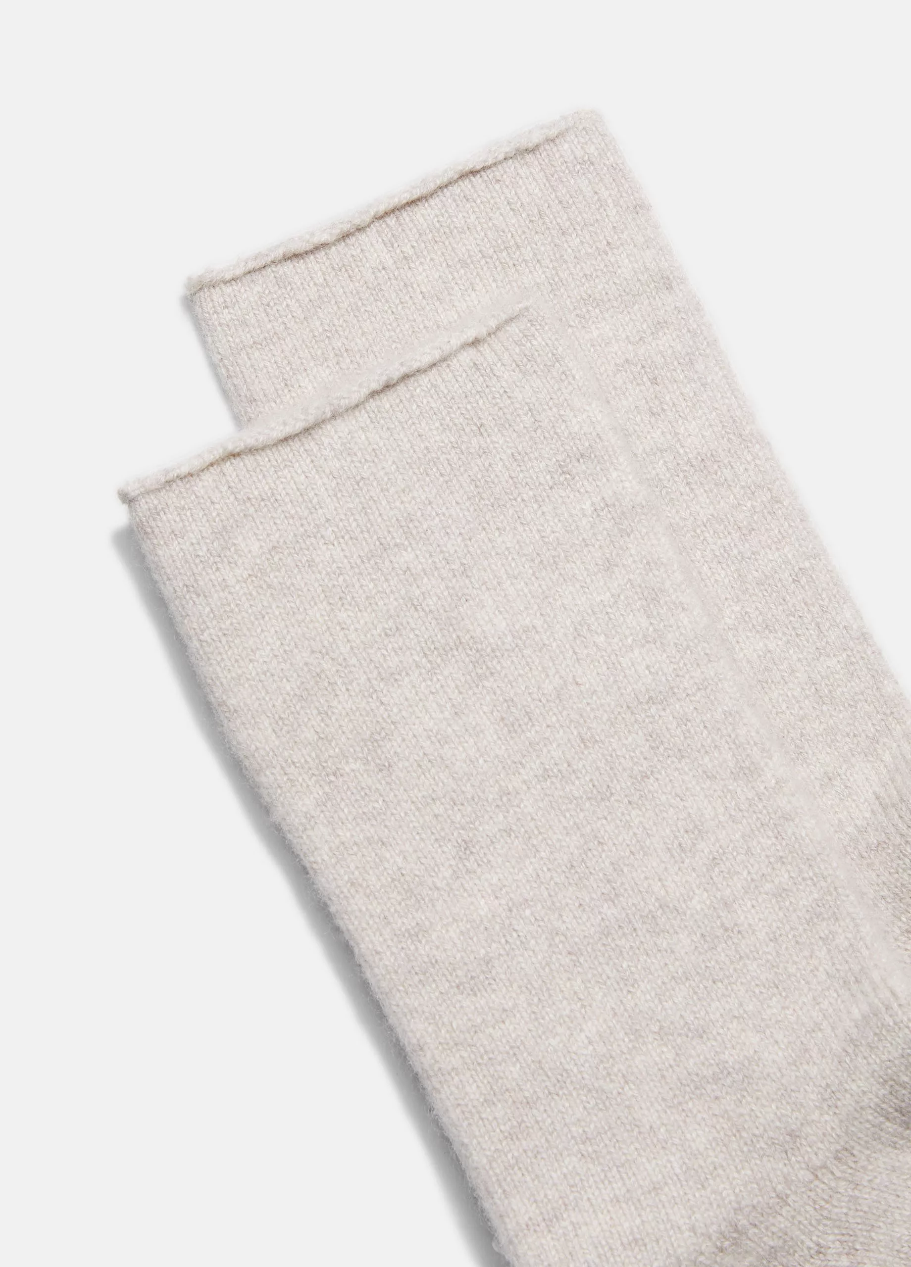 CASHMERE JERSEY SHORT SOCKS IN MARBLE - Romi Boutique