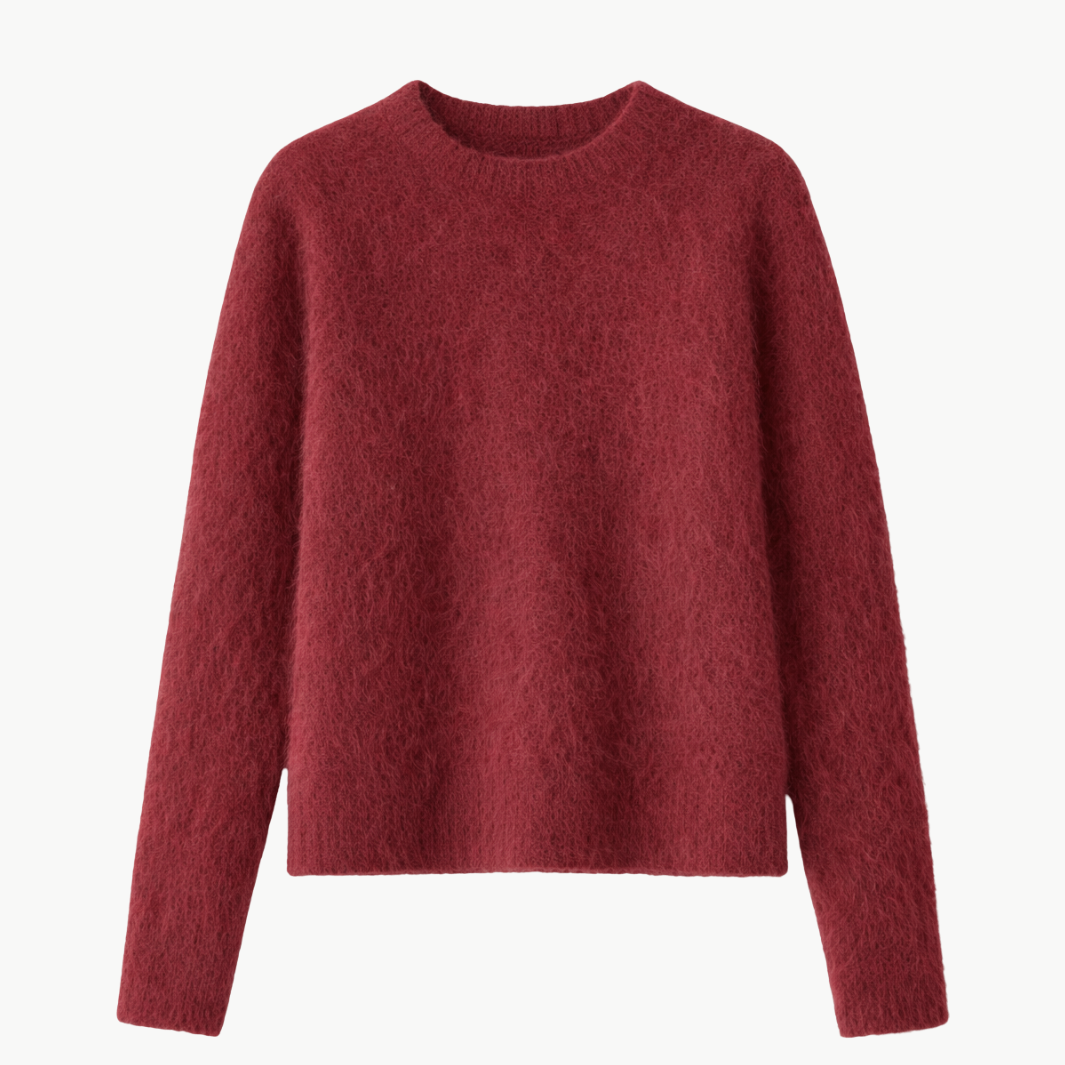 CREW BRUSHED SWEATER - Romi Boutique