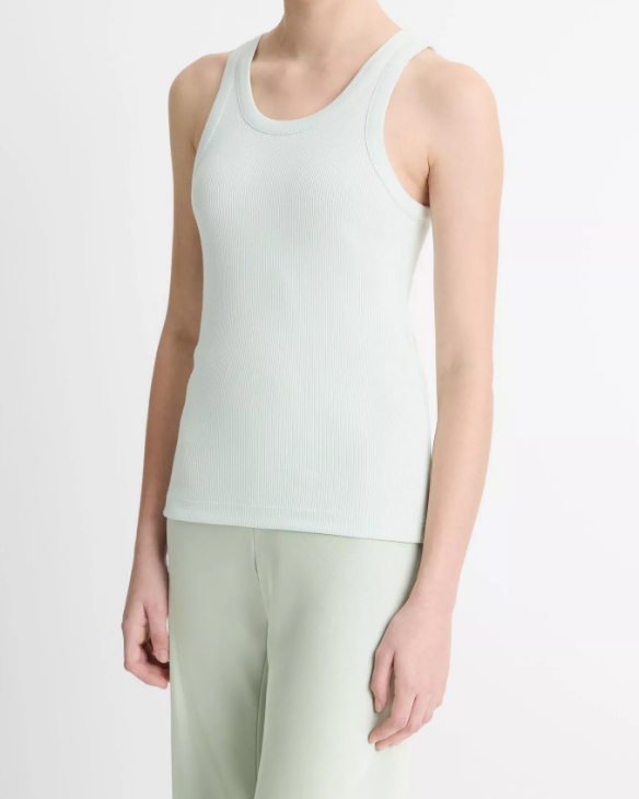 RIBBED SCOOP-NECK TANK by Vince - Romi Boutique
