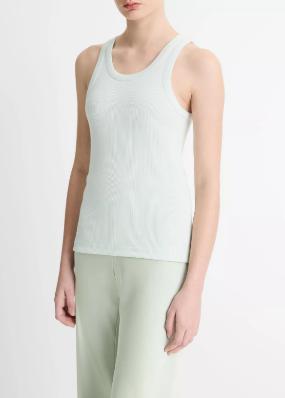 RIBBED SCOOP-NECK TANK by Vince - Romi Boutique