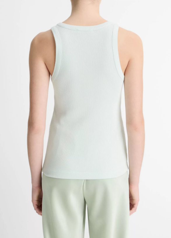 RIBBED SCOOP-NECK TANK by Vince - Romi Boutique