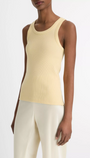 RIBBED SCOOP-NECK TANK by Vince - Romi Boutique