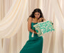 HARYALI JUTE TOTE IN AQUA by VIPUL SHAH - Romi Boutique