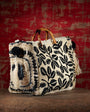 HARYALI JUTE TOTE IN BLACK by VIPUL SHAH - Romi Boutique
