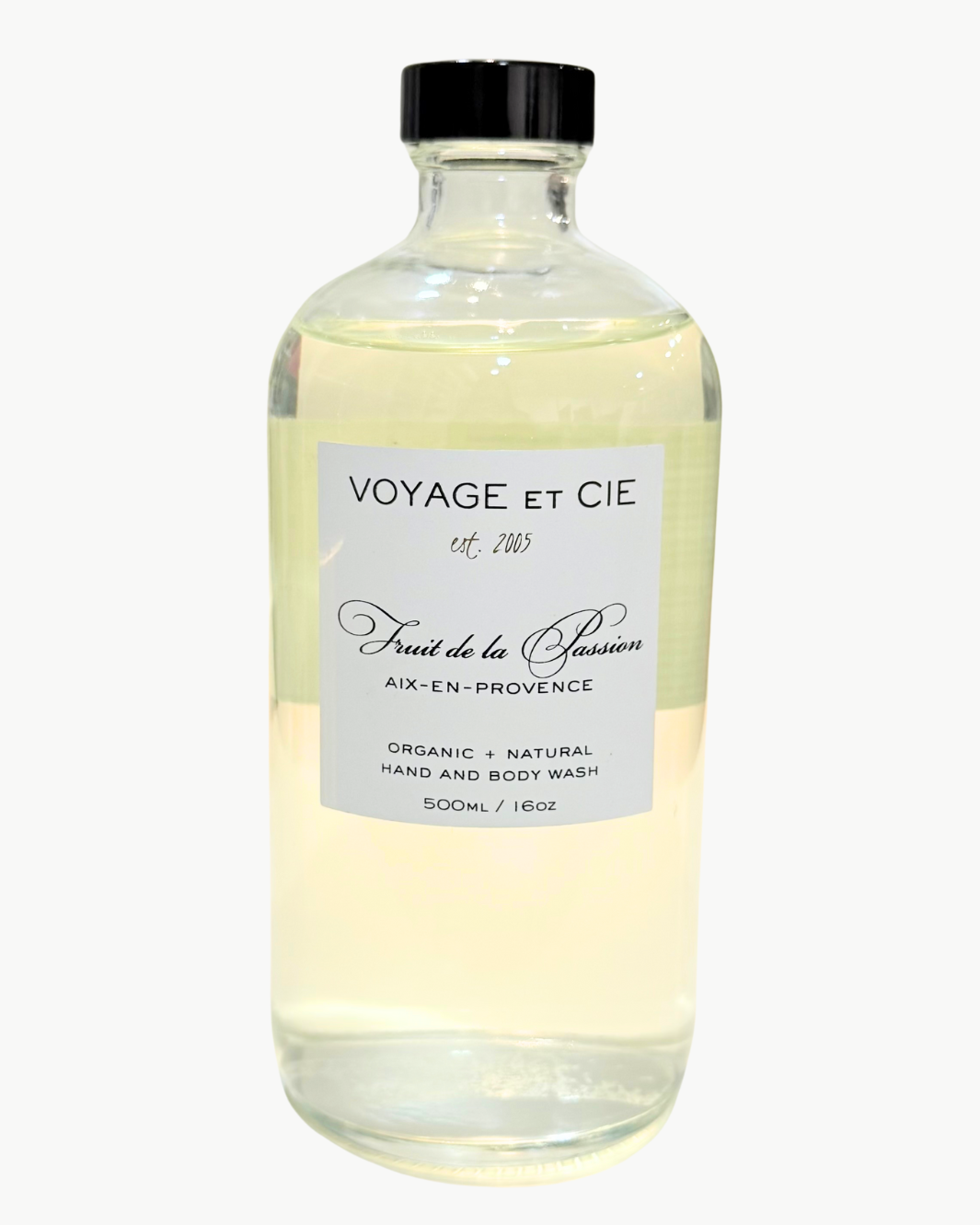 BODY WASH IN AIX PROVENCE CLEAR GLASS by Voyage et Cie - Romi Boutique