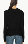 LAUREL CINCHED-WAIST SWEATER IN BLACK - Romi Boutique