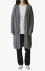 ANNE CABLE KNIT MIDI CARDIGAN IN CLOUDY - Romi Boutique