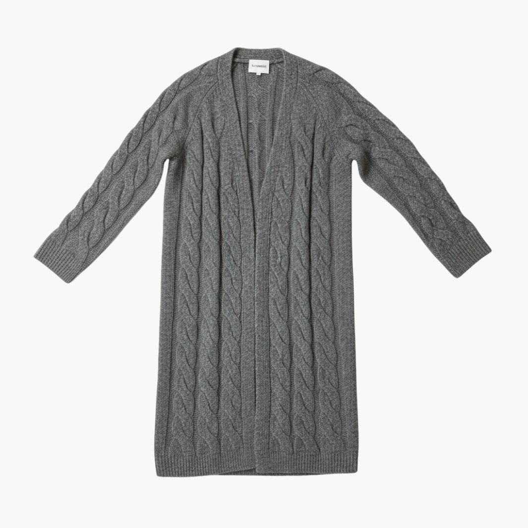 ANNE CABLE KNIT MIDI CARDIGAN by W.Cashmere - Romi Boutique