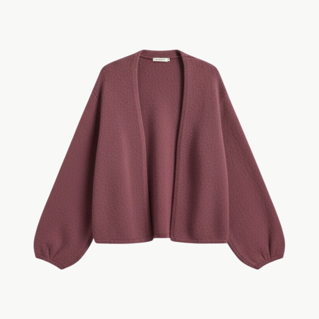 JUNIPER BALLOON-SLEEVE OPEN CARDIGAN by W.Cashmere - Romi Boutique