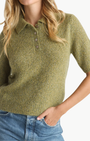 LUNA POLO SHORT SLEEVE IN MOSSY - Romi Boutique