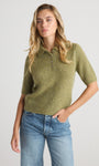 LUNA POLO SHORT SLEEVE IN MOSSY - Romi Boutique