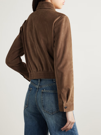 BEAUVAIS SUEDE JACKET IN CAFFE - Romi Boutique