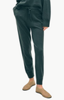CASHMERE JOGGER IN JUNIPER GREEN - Romi Boutique