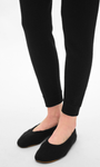 CASHMERE BALLET SLIPPER IN BLACK by White & Warren - Romi Boutique