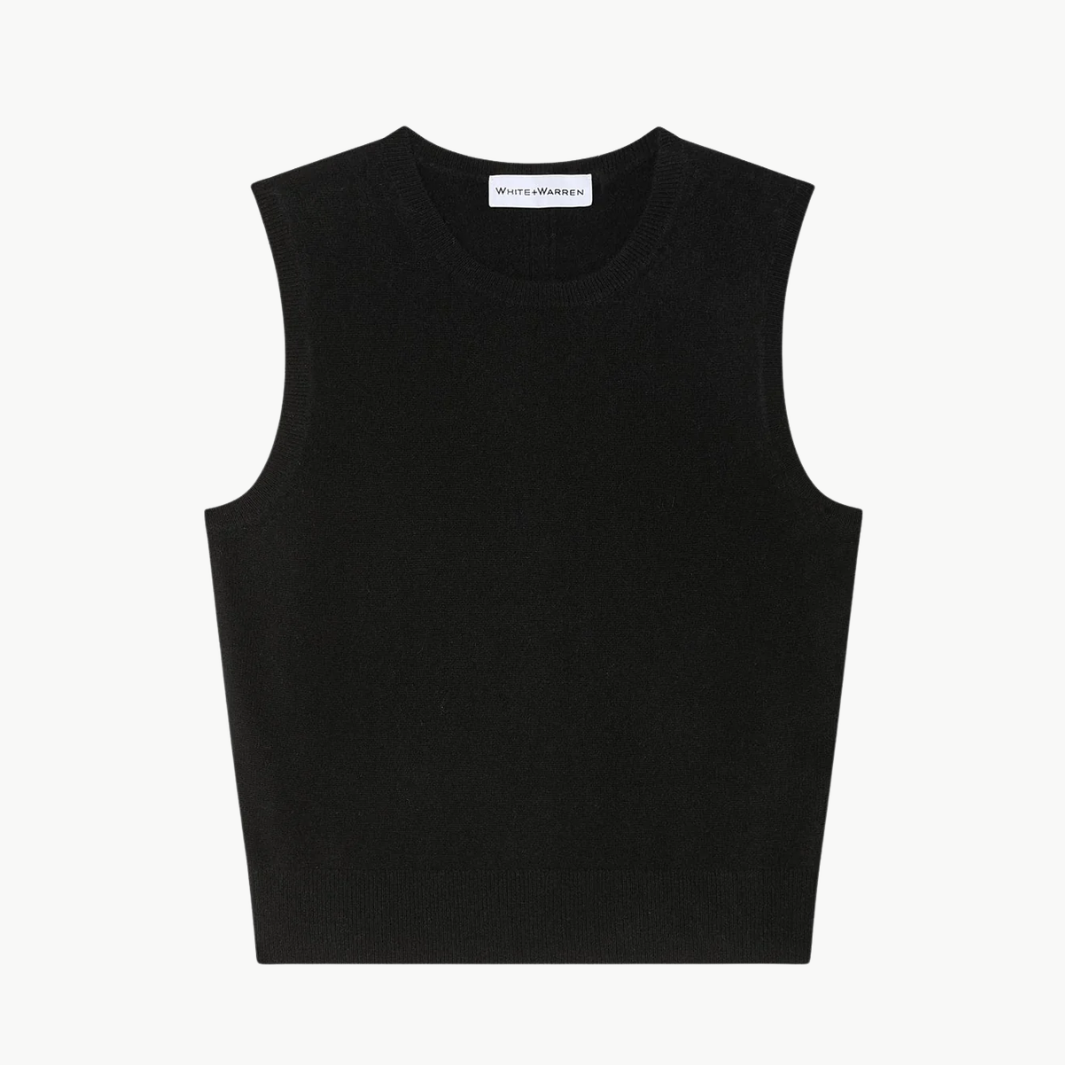 CASHMERE SHELL TANK by White & Warren - Romi Boutique