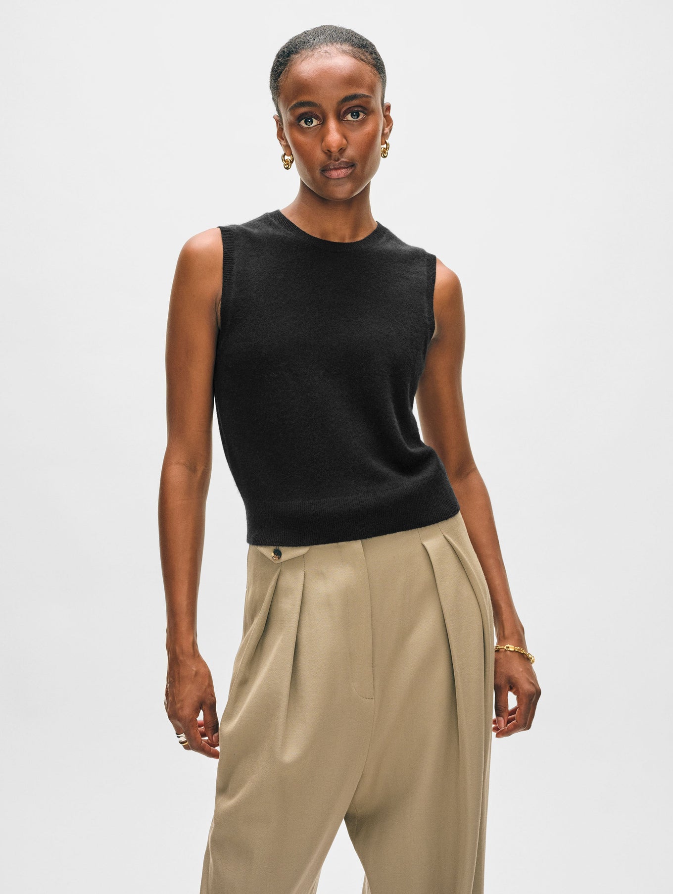 CASHMERE SHELL TANK by White & Warren - Romi Boutique