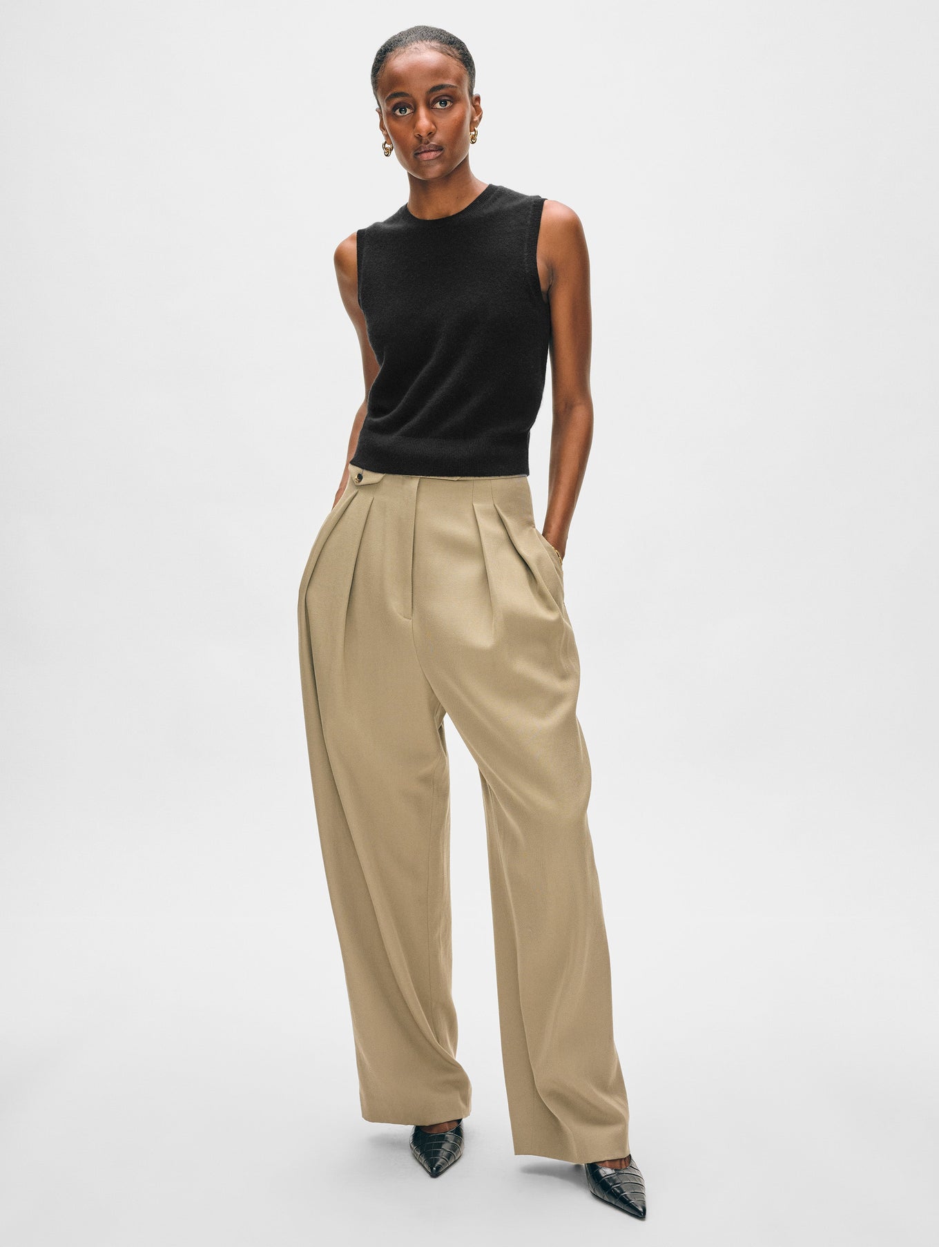 CASHMERE SHELL TANK by White & Warren - Romi Boutique