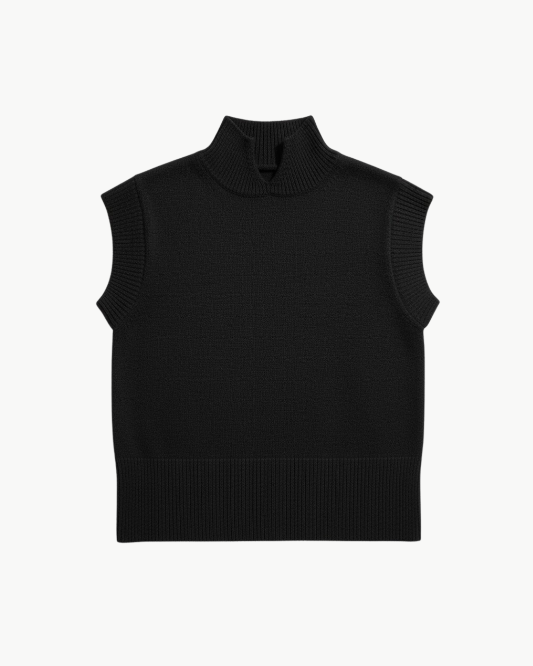 CASHMERE SLEEVELESS MOCK NECK by White & Warren - Romi Boutique
