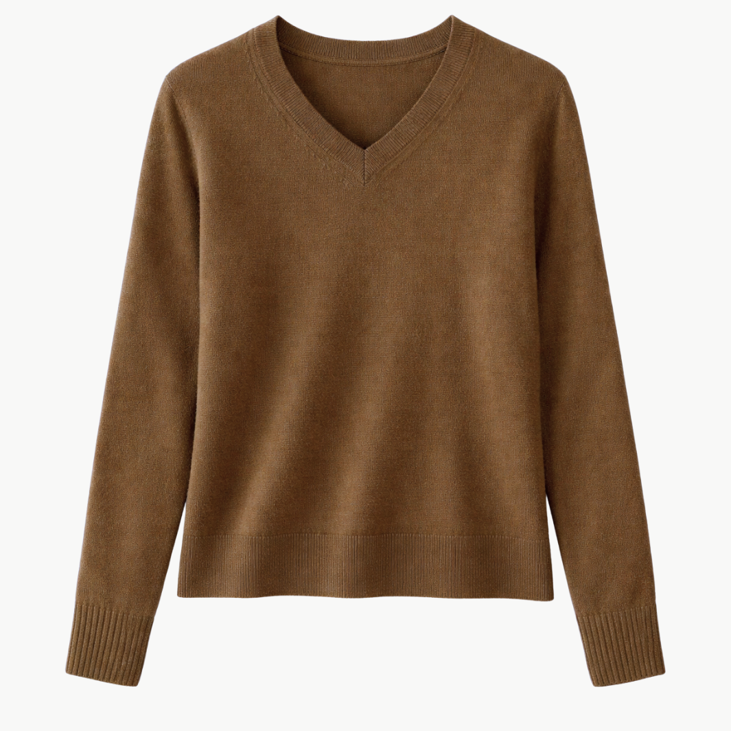 CASHMERE VNECK by White & Warren - Romi Boutique