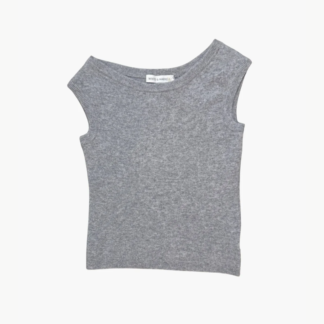 CASHMERE OFF SHOULDER TOP by White & Warren - Romi Boutique